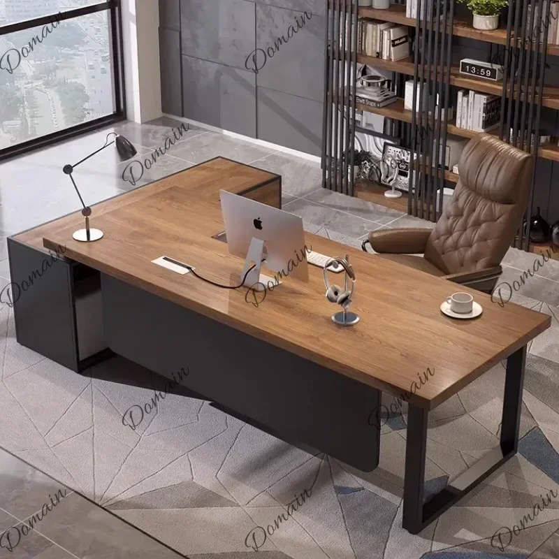 NXX Wooden Study Office Desk Computer Executive Conference Reception Office Desk Long Luxury Large Meuble Bureau Home Furniture