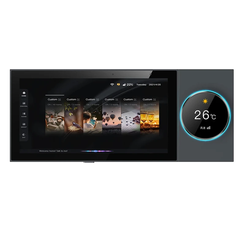 TUYA Smart home Center control panel Android music player audio wall amplifier builtin ZigBee gateway Device scene Switch system