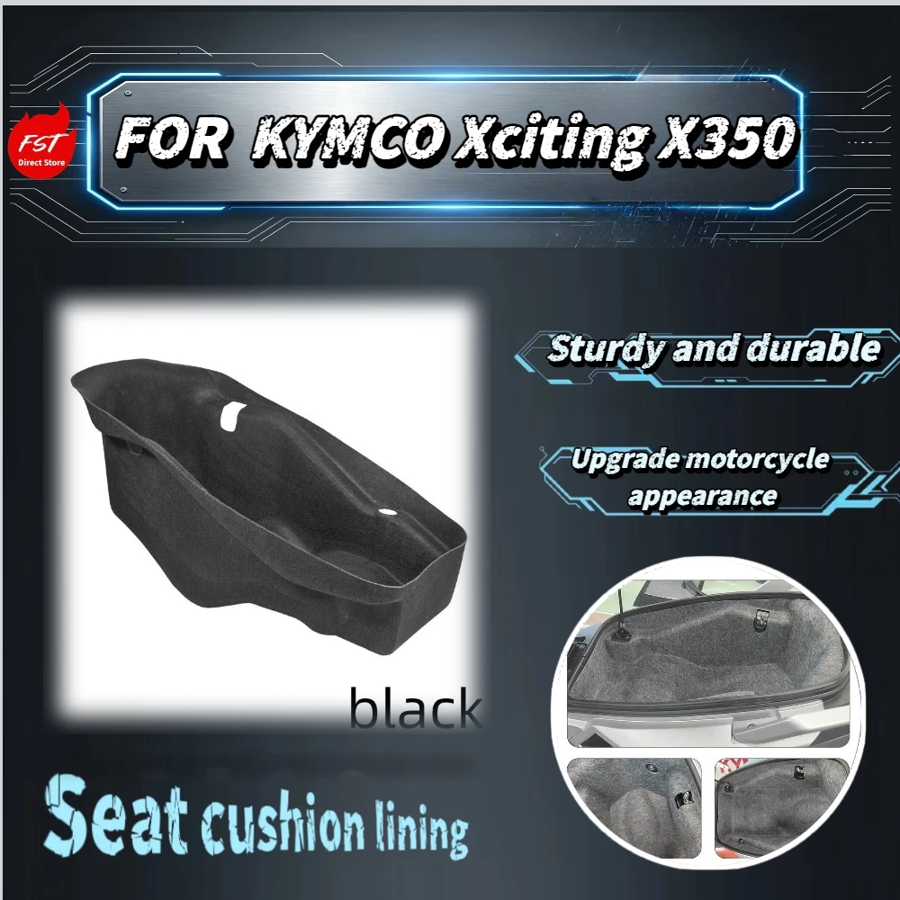 For KYMCO X350 Scooter 3D Hot-Pressed Integrated Felt Bucket Liner Wearproof Flannel Stop Bucket Wall Scratches From Helmets