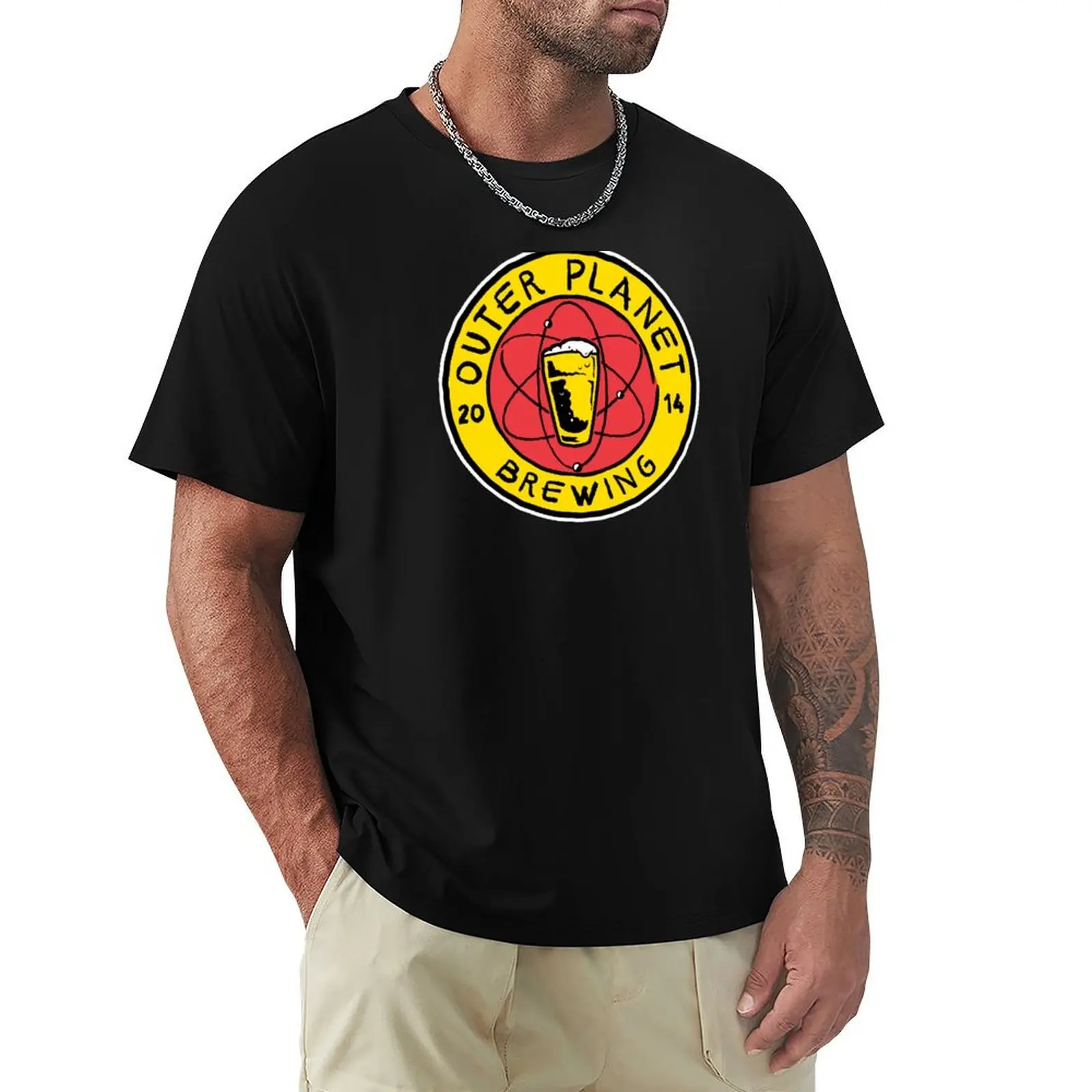 Outer Planet Brewing T-Shirt Stain Resistant Casual Tee