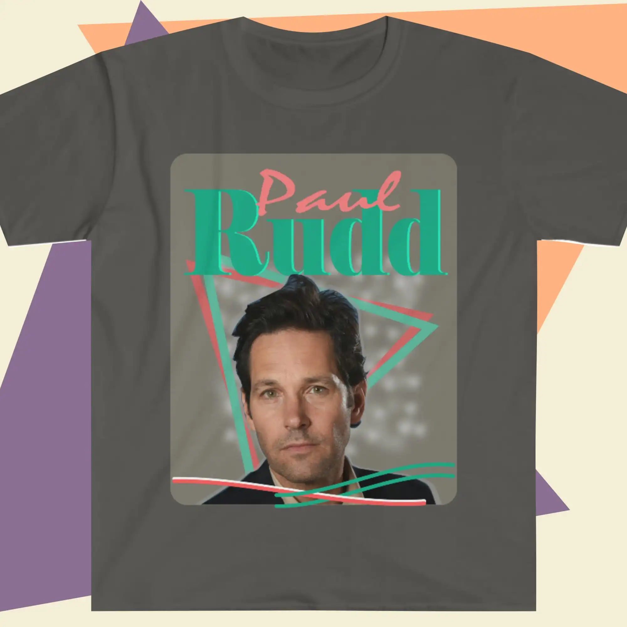 Мужская футболка в стиле ретро Paul Rudd, белая футболка в стиле ретро в стиле 90-х, софтшелл, 2021