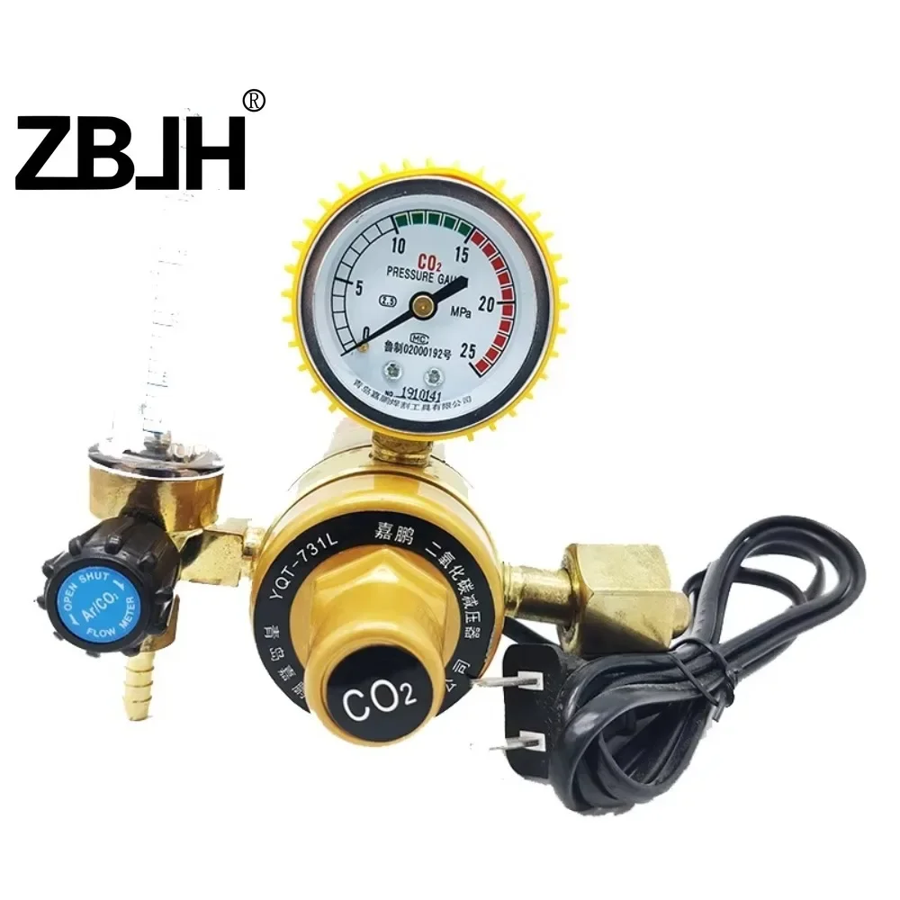 

G5/8'' carbon dioxide heating pressure regulator 36V 110V 220V