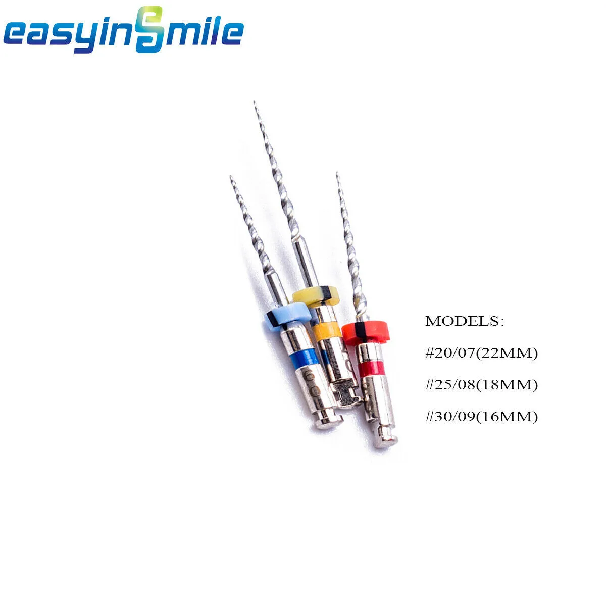 3Pcs EASYINSMILE Dental Endo Files Endodontic Niti Rotary Root Canal Retreatment Tips Tools For Removing Filling Material