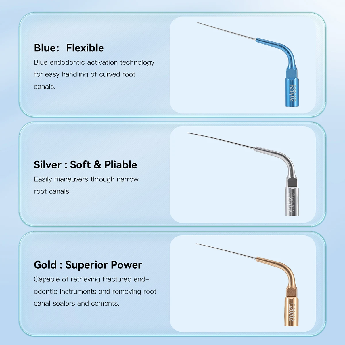 منشط إندو للأسنان مع أطراف ري ضوء LED لأداة طب الأسنان أداة ري قناة الجذر أدوات طب الأسنان اللبية AZDENT