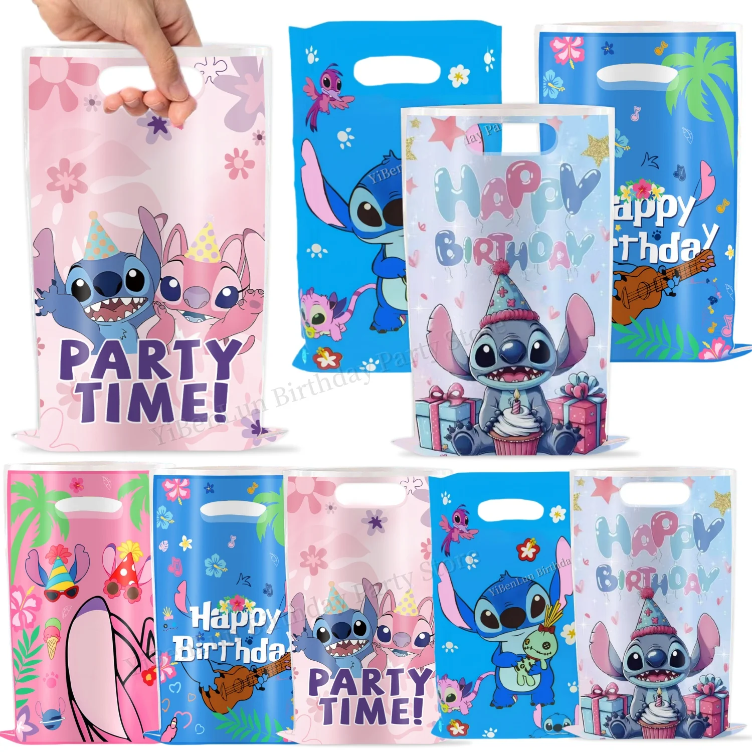 

Stitch Birthday Gift Bag Lilo Stitch Goodie Bag Candy Gift Packaging Baby Shower Kids Party Favors Birthday Guest Gifts Stich