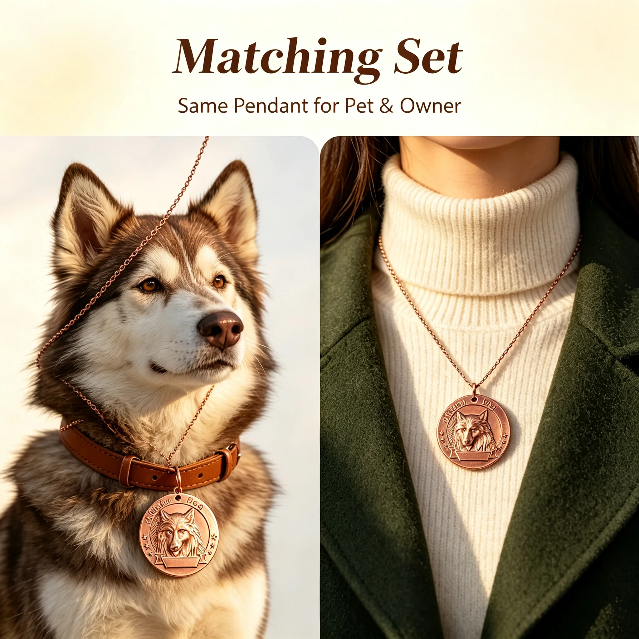 Saf Bakır Alaska Köpek Etiketi - Mens Dog Tag Necklace incelemesi ve fiyatı