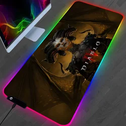 Diablo 4 Iv Led Gaming Muismatten Groot Bureau Mat Pc Gamer Xl Muismat Rgb Muismat Lichtgevende Muizen Muizenmatten Met Achtergrondverlichting