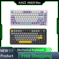 AJAZZ  Ak820 Max Mechanical Keyboard Magnetic Switch Tri-Mode Hot Plug E-Sports Game Dedicated Gasket Structure Laptop Keyboard