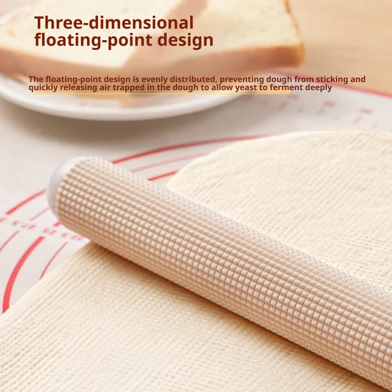Non Stick Textured Rolling Pin Bread Dough Exhaust Roller for Baking Pastry