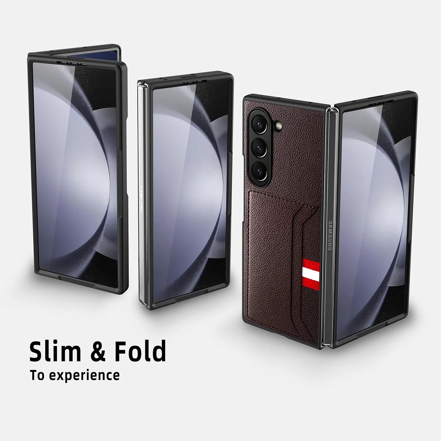 Per Samsung Z Fold 6 5 ritagli precisi custodia in pelle per Samsung Galaxy Z Fold 6 5 5G Fold5 Fold6 accessori per telefoni