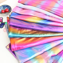 Gradient Laser Bronzing Fabric Dance Stage Performance Clothing DIY Background Decoration Fantasy by Meters