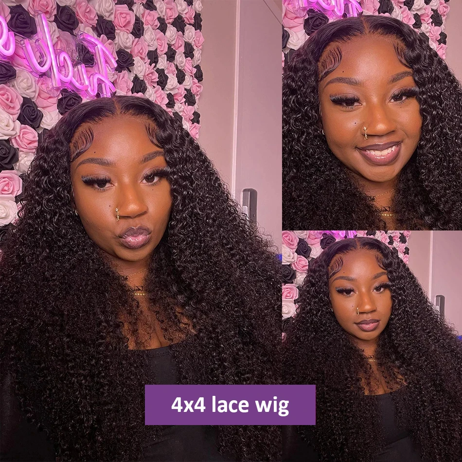 13x6 Wig rambut manusia siap pakai gelombang air 13x4 Wig Frontal penuh renda gelombang dalam longgar keriting 4x4 penutup Wig depan untuk wanita