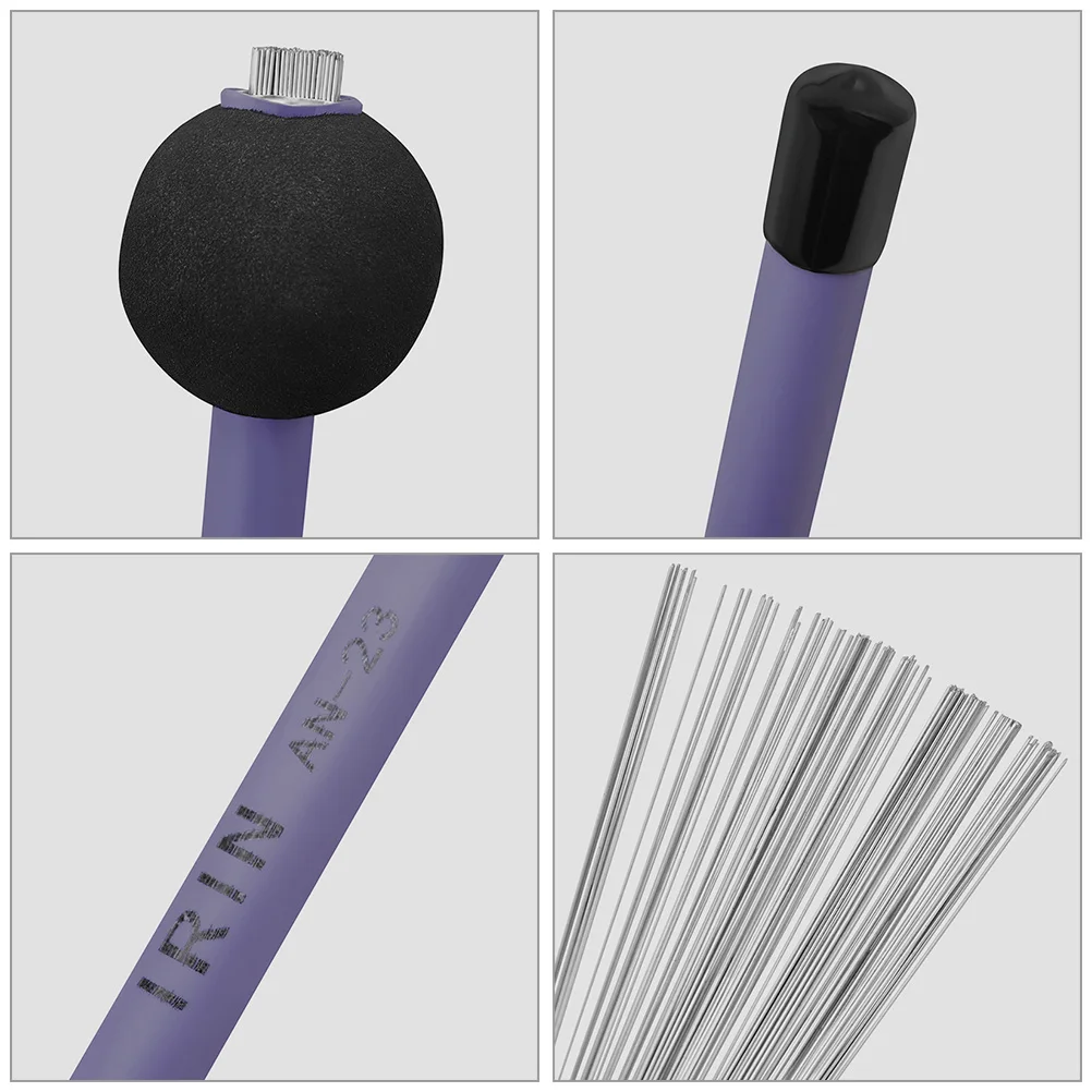 

Drum Brush Steel Telescopic Wire Stick Brushes Drumstick Accessory Kit Dedicated