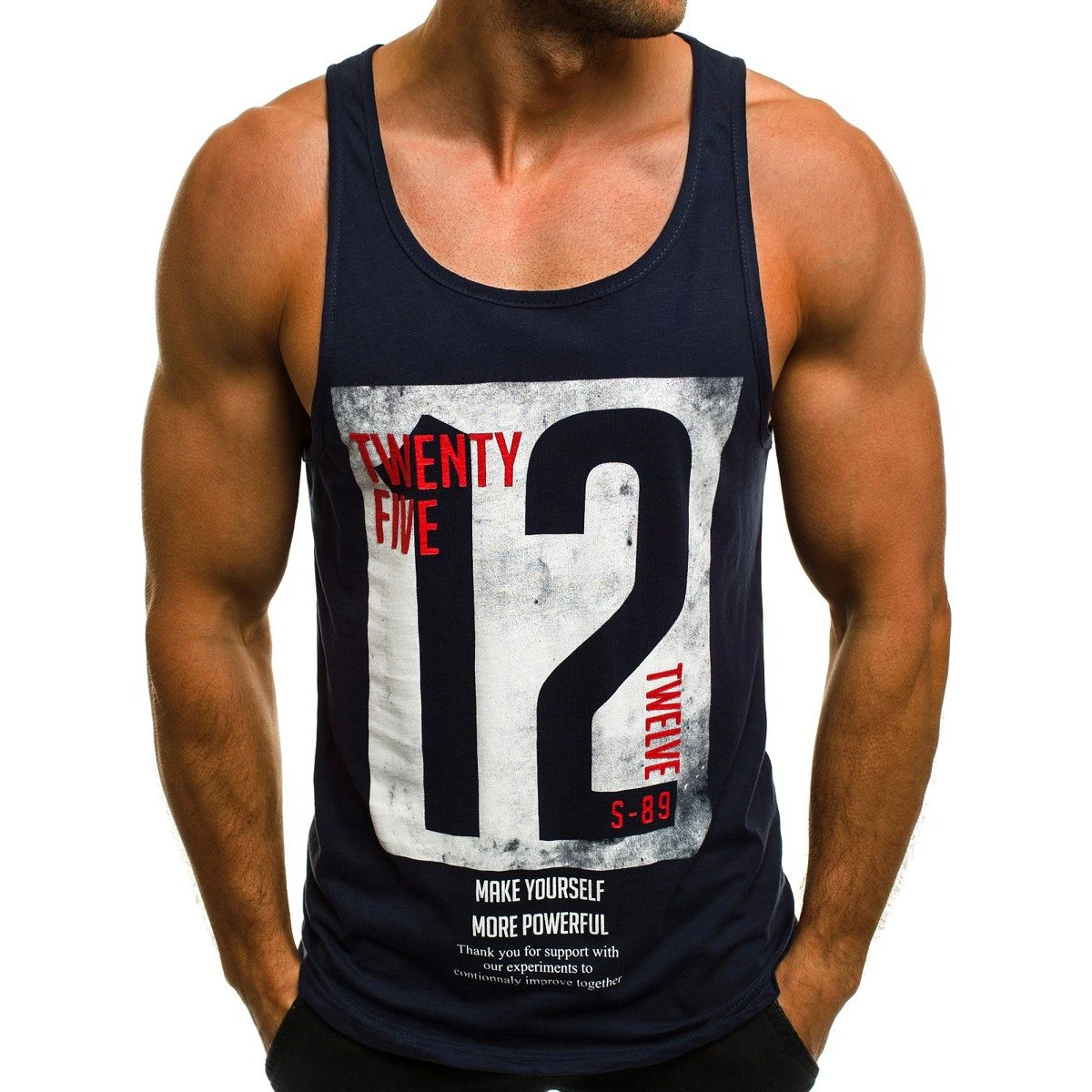 New Gym Tank Top Zomer Katoenen Mouwloos Shirt Casual Mode Fitness Stringer Tank Top Mannen Bodybuilding Kleding