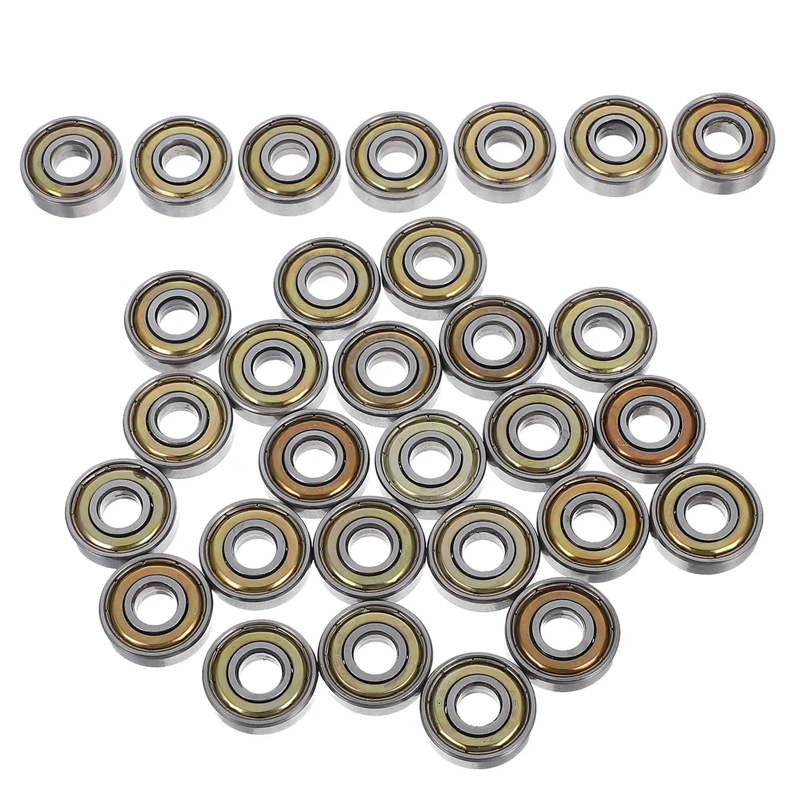 

30Pcs Miniature Ball Bearings for Skateboard Wheels Smooth Longboard Bearings Replacement Hardware for Roller Skates Scooter