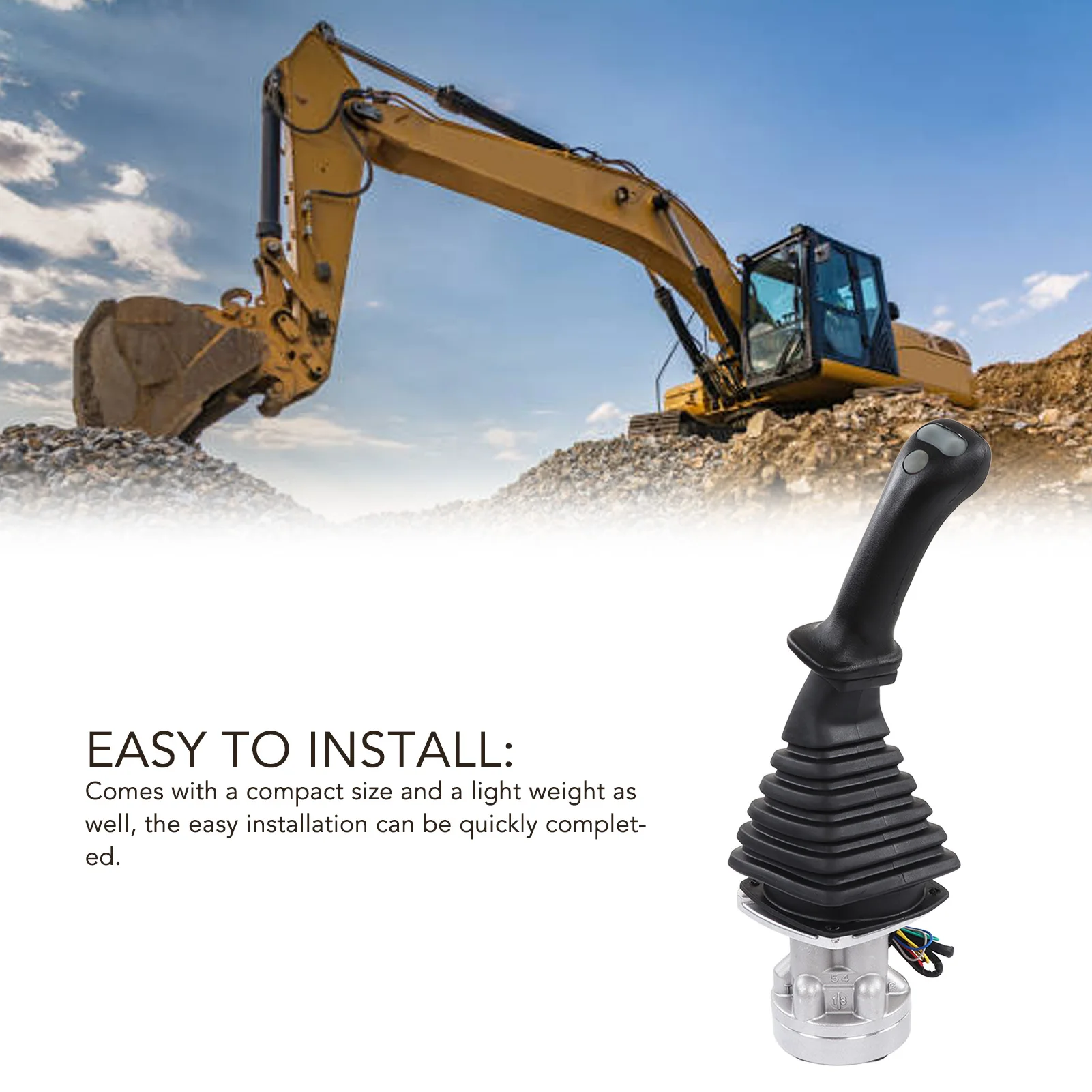 Excavator Joystick Professional Alloy Steel Anti Aging 410113 00124  Valve Joystick Easy Installation for LH 3 Assembly