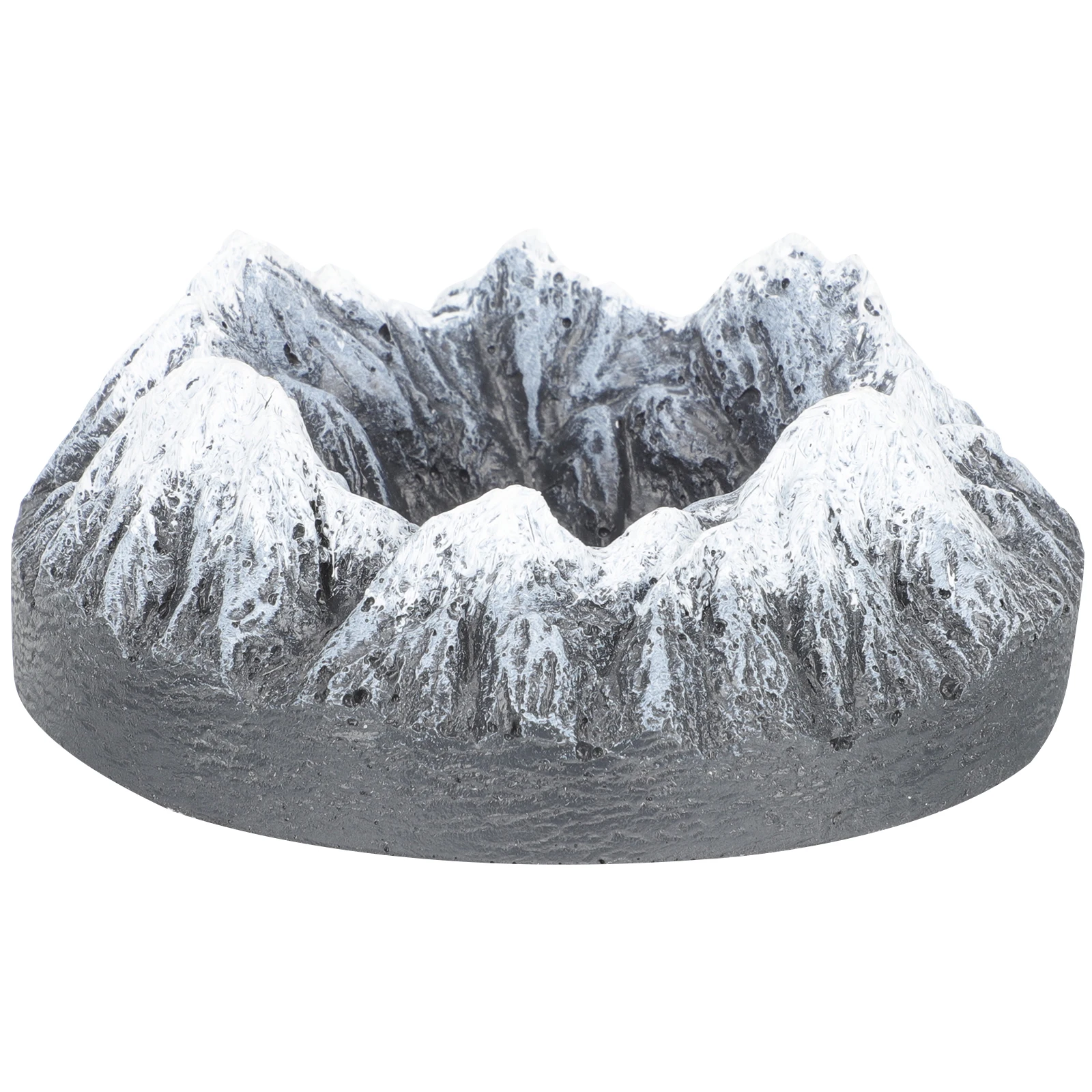 

Mountain Decorative Ashtray Silver Centerpiece Household Desktop Small Ashtray Cigarette Butt Container Office Home