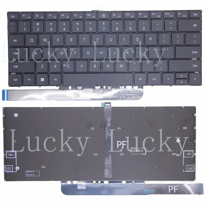 

Новая клавиатура с подсветкой для Huawei MateBook MDF-16 MDG-16 MDG-24 FLMH-16 FLMH-32 (US-раскладка)