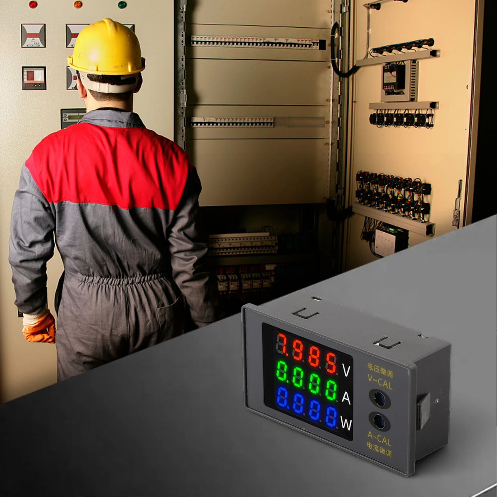 Comprehensive DC Electricity Meter with Real Time Display and Fine Tuning for Voltage and Current Measurements