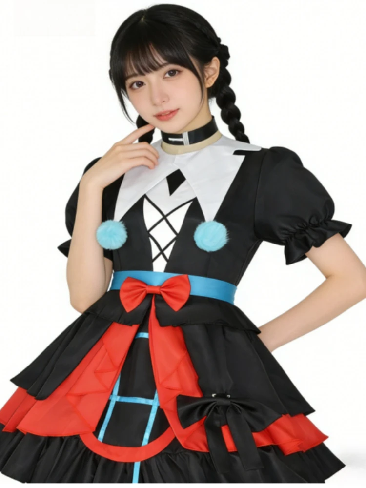

Escape the Horror Night Stella Mute Girl Cosplay Costume, Anime Game Dress Full Outfit Set
