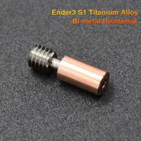 CREALITY 3D Part Ender3 S1 Titanium Alloy Bi-metal Heatbreak Copper Alloy Throat For Sprite Extruder Ender 3 S1 Pro 3D Printer