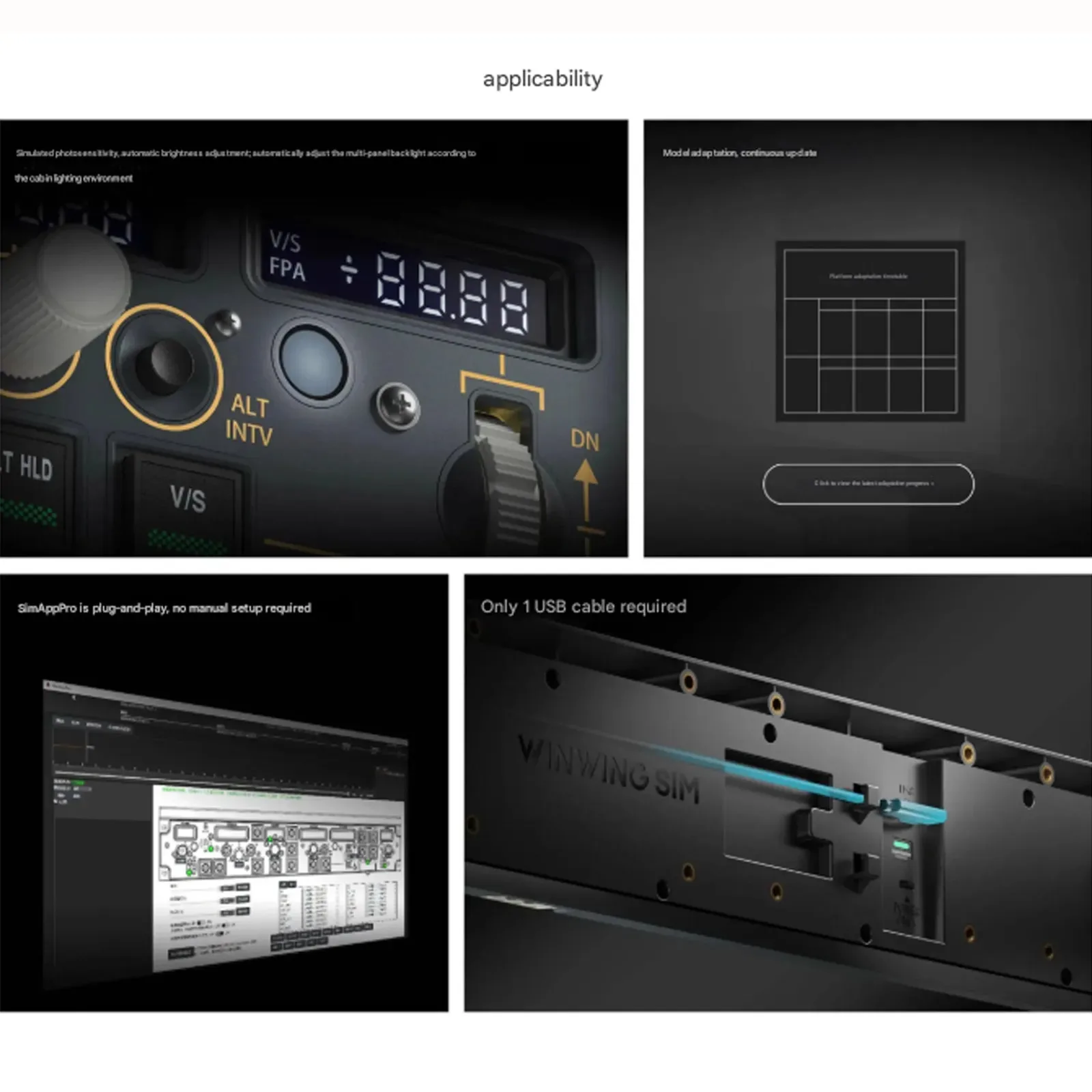 

WINWING PAP3 Zibo PMDG iFly Панель симулятора полета Поддержка X-Plane MSFS
