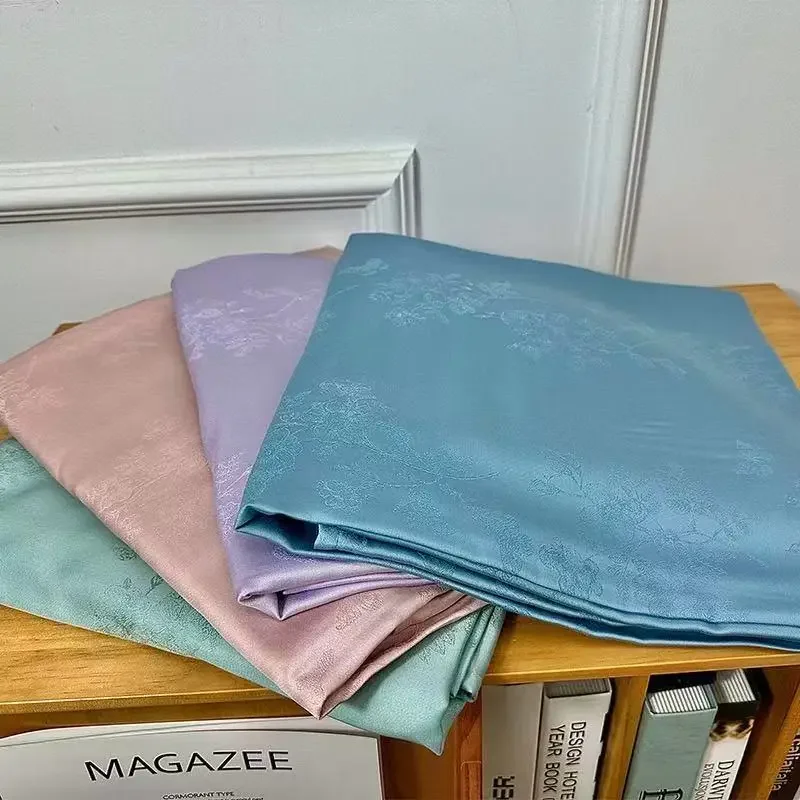 100s 100% Eucalyptus Lyocell Jacquard Fitted Sheet With Elastic Band Twin Queen King Bedding Single Double Bedsheet Pillowcase