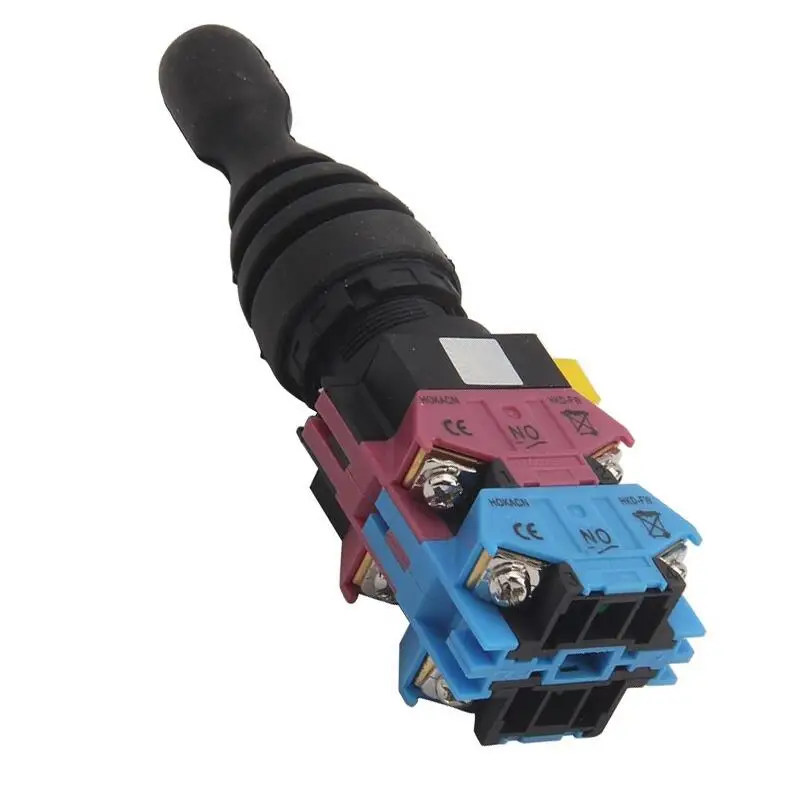 22mm Joystick Switch Momentary 4 Position 4 Normally Open Latching / Reset HKL-FW14 HKL-FW24 Rocker Single Lever Cross Switch