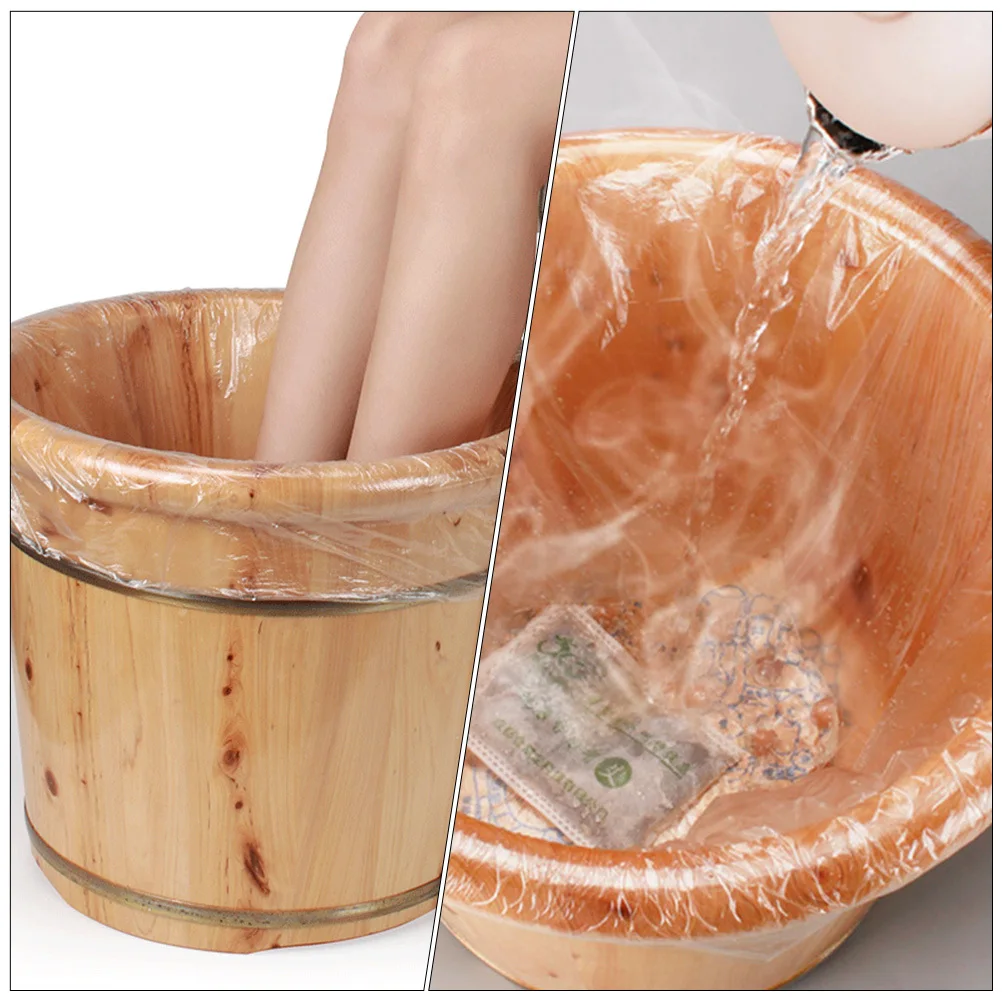 

160Pcs Disposable Foot Bath Bags Pe Waterproof Heat Resistant Breathable Pedicure Spa Salon Home Use Supplies Foot Bath Bag