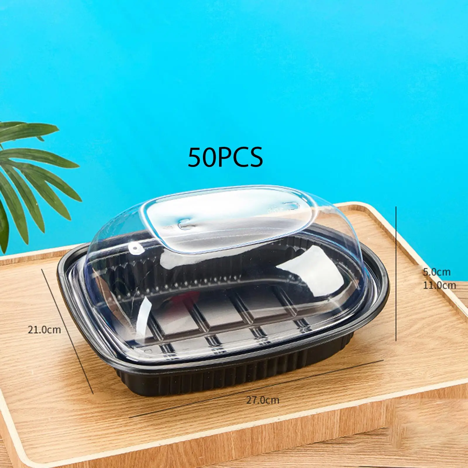 Meal Prep Containers Plastic Roaster Carrier Freezer Safe Take Out Food Boxes for Kitchen Restaurant Events