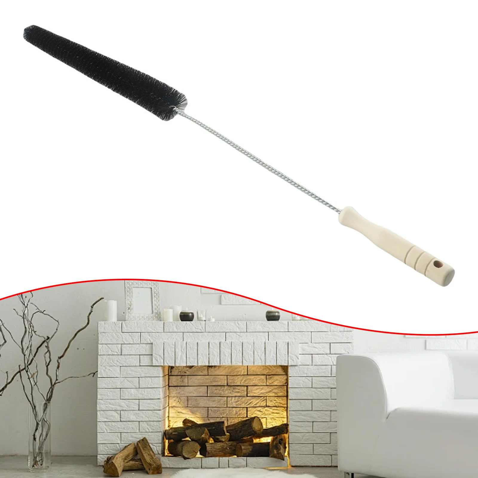 Efficient Radiator Cleaning Ergonomic Wooden Handle Multi Purpose Bendable Quick Accessibility Specifications Cleaning Tool