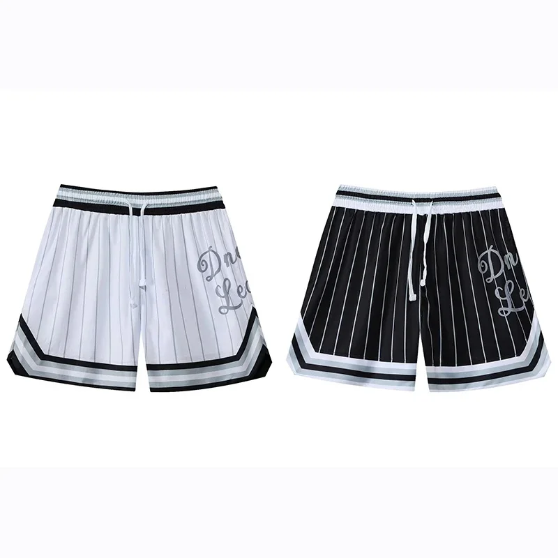 Men Basketball Shorts Elastic Breathable Sport Running Shorts Outdoor Training Gym Fitness Short American Loose Knee Shorts