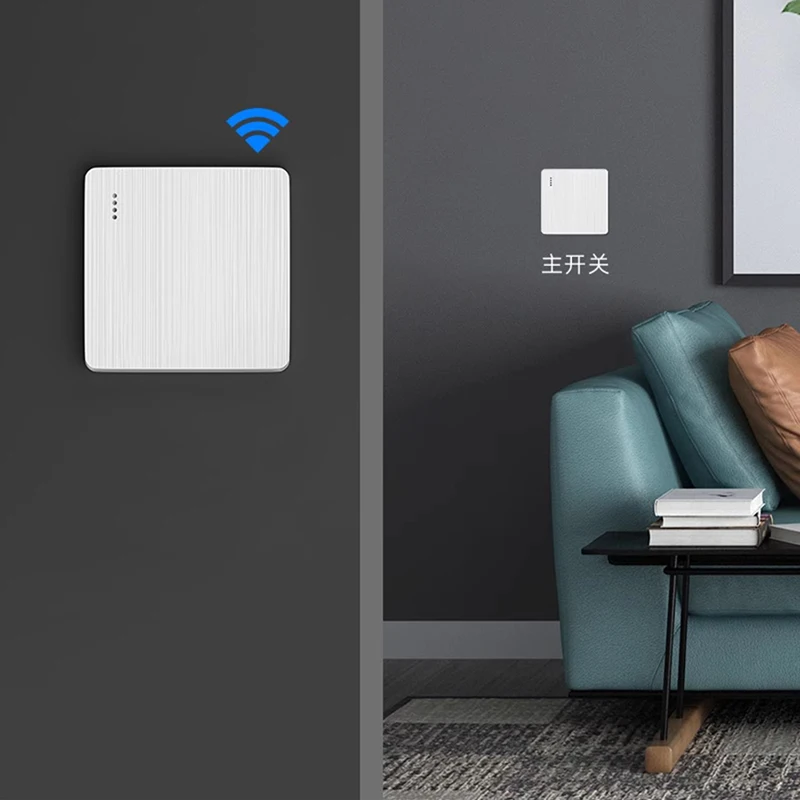 Suitable For Apartment Rentals Wiring Free Household Smart Wireless Remote Control Switch Panel Easy Installation 220V AC Power