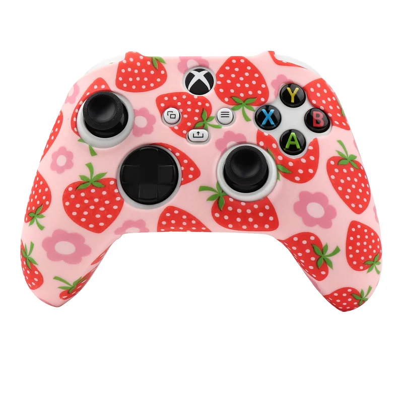 Soft Fruit Protective Case For Xbox Series S / X Controller Skin Silicone Gamepad Joystick Cover for XSX Video Games Accessories