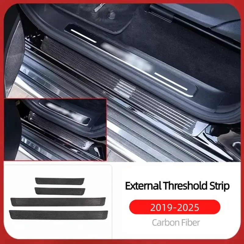 

For Mercedes-Benz G-Class G500, G63, G350, G400, G550, G450 Modification, Welcome Pedal Carbon Fiber Threshold Strip