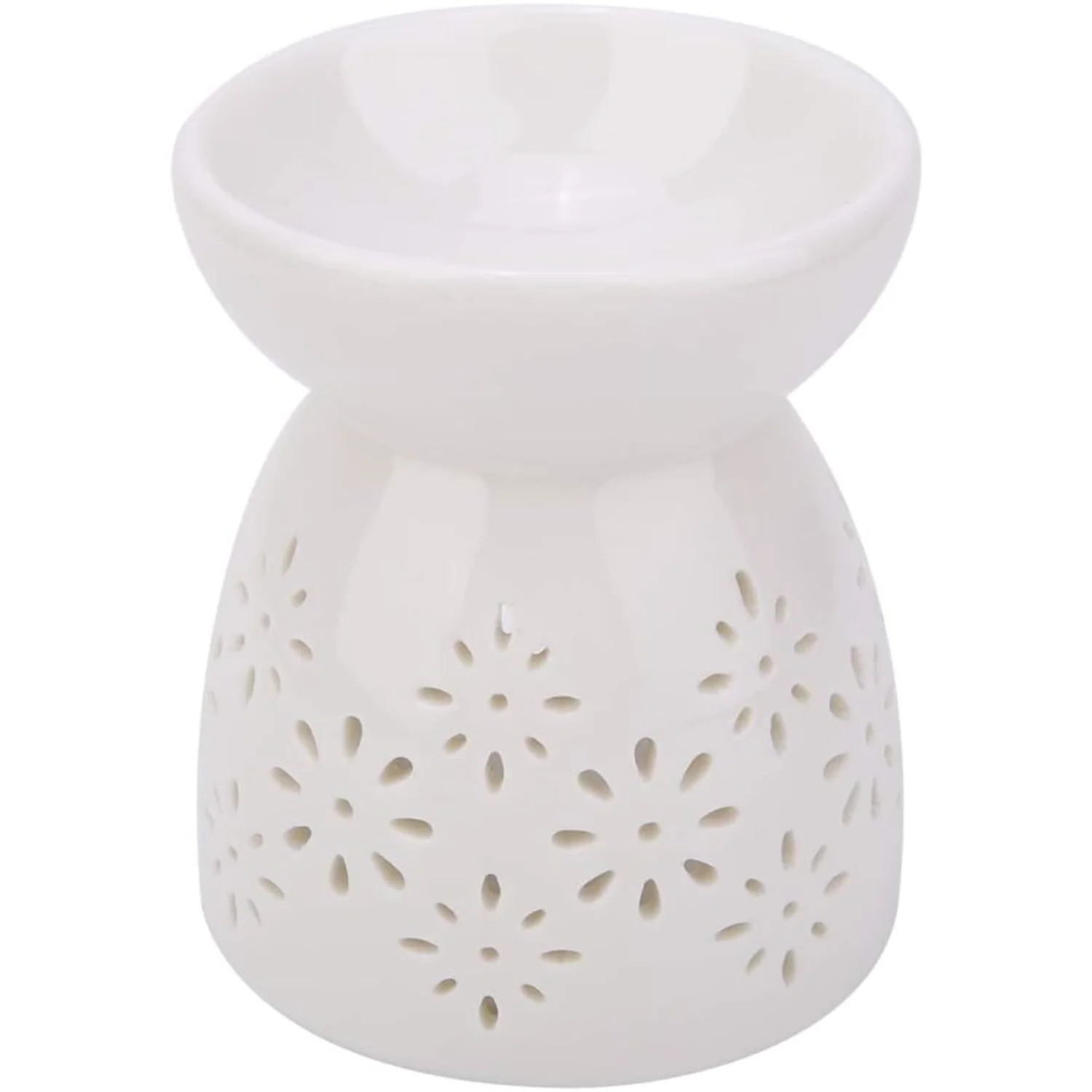 Night Fragrance Lamp Ceramic  Oil Furnace Candle  Aromatherapy Stove  and Family Appliance and Decor