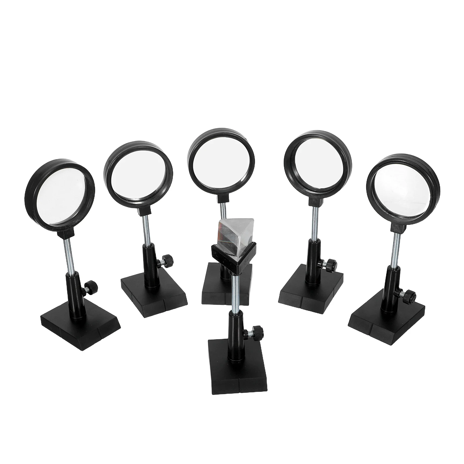 

1Set Plane Mirror Optical Experiment Kit with Convex Concave Lens Prism for Physics Science Education Classroom Lab Equipment