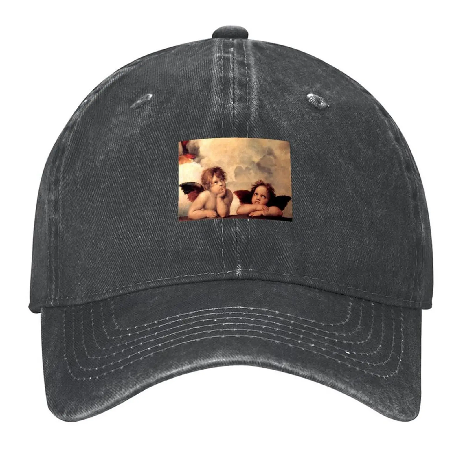 

Madonna Sistina Cherubs Baseball Cap Fishing cap Big Size Hat Rave Luxury Cap Boy Women's