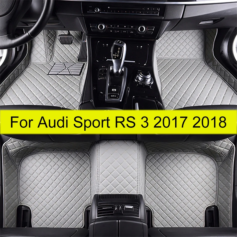 

Автомобильные коврики для Audi Sport RS 3 2017 2018, индивидуальные автомобильные подкладки для ног, аксессуары для интерьера