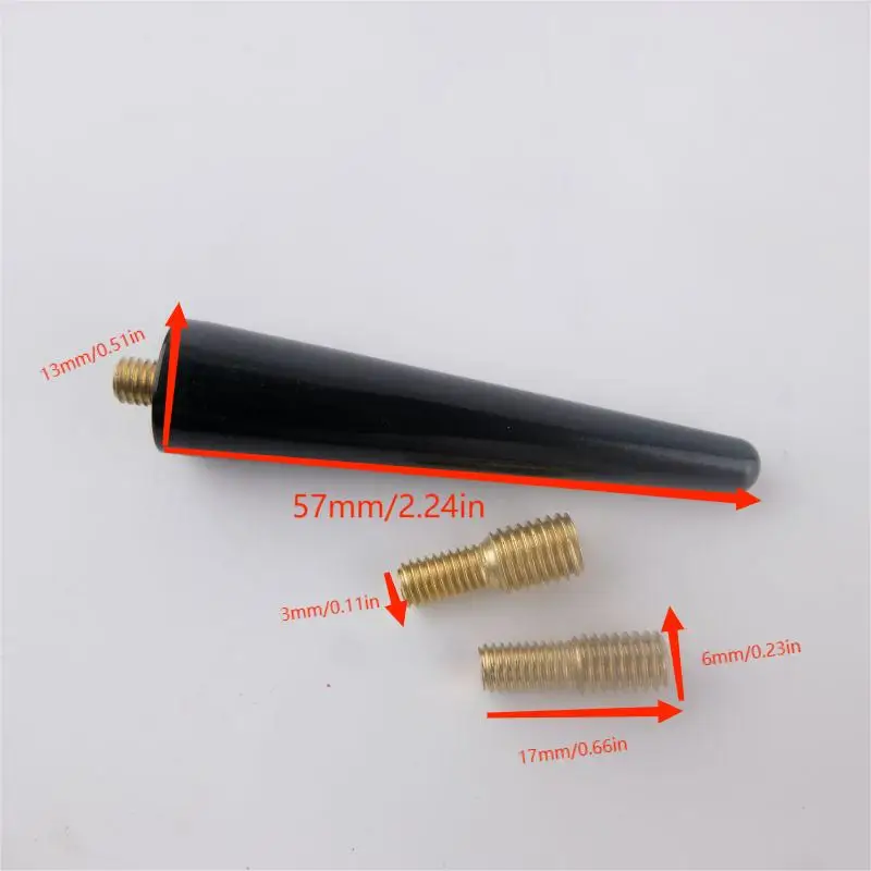 Car decoration antenna Aluminum alloy antenna black radio function car antenna oxidation treatment