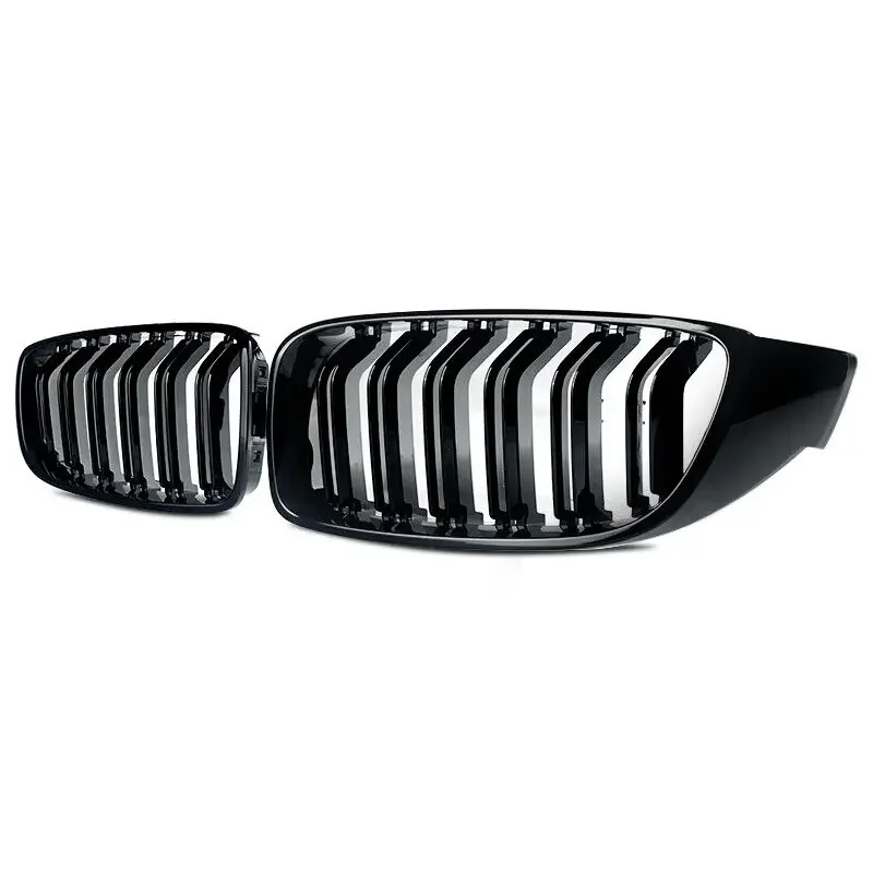 Glossy Black Front Kidney Grille Slat M4 Style Grill for BMW F32 F33 F36 F80 F82 2013-2020 Cabriolet Coupe 425i 430i 440i 435i