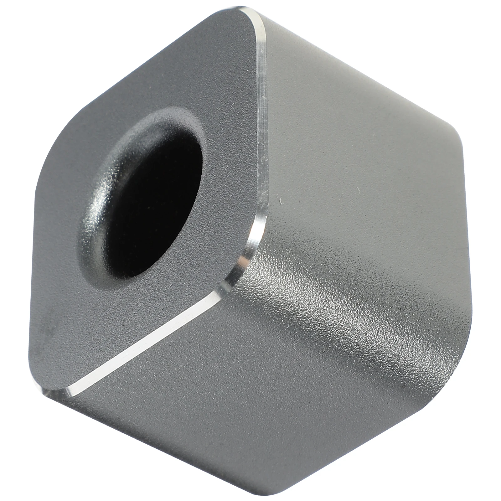 

Square Round Hole Pen Holder Rest Single Stand for Desk Home Office Support Fountain Aluminum Alloy Cube Gift