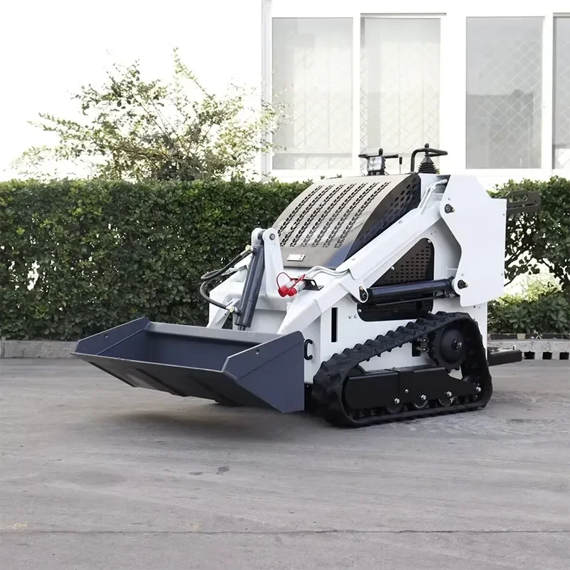 Brand For High Quality Disesel Engine Mini Crawler Micro Skid Steer Loader with Big Flow Hydraulic Valve