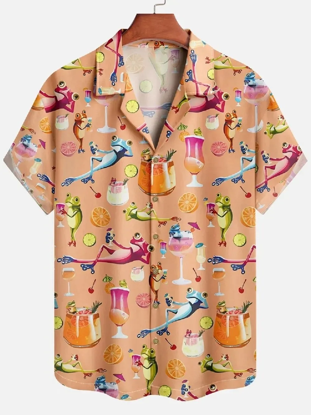 

Loose Fit 3D Digital Print Cardigan Men's Casual ort Sve irt Polyester Fabric Easy Care Proc Four Seasons Wear