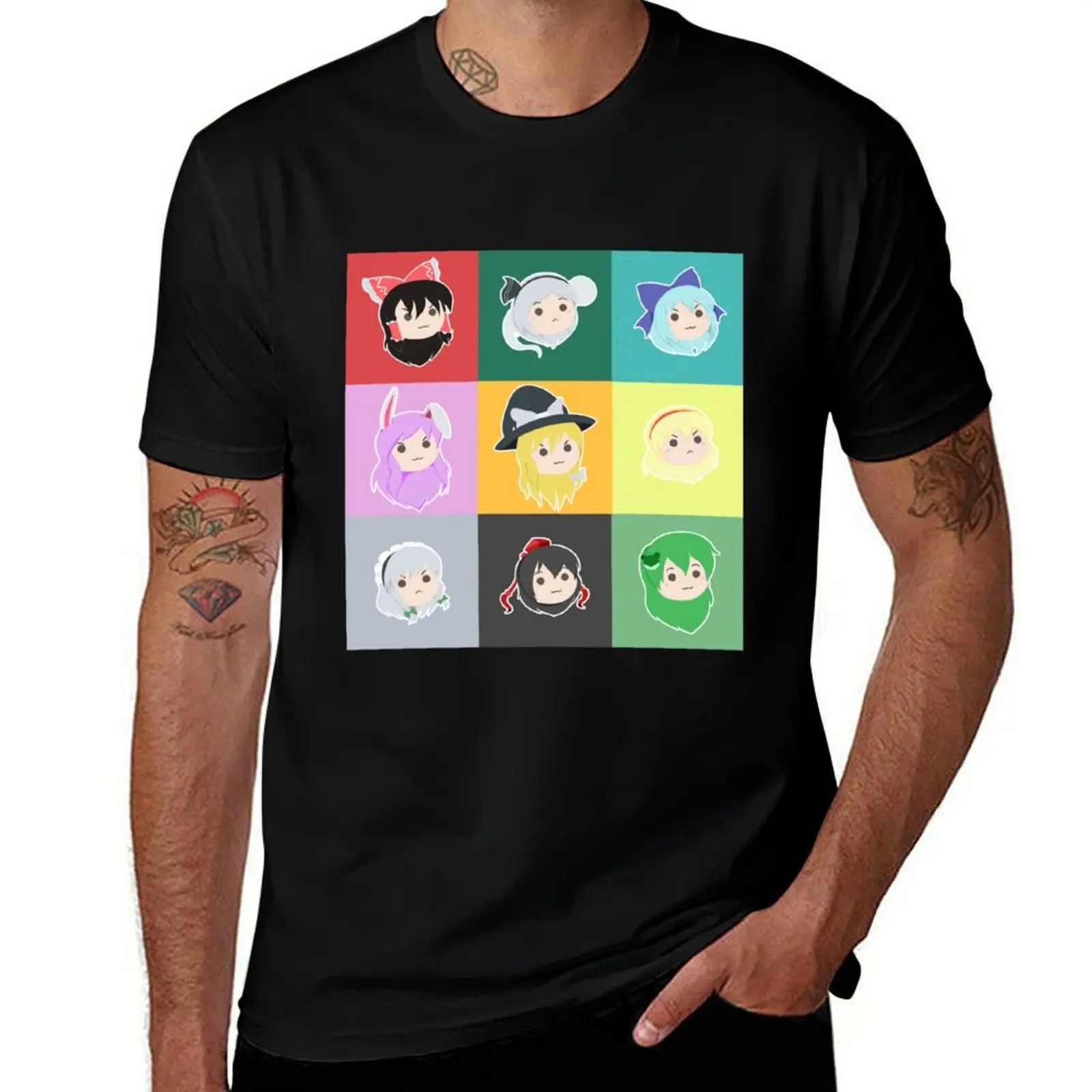 Touhou Headcuties [Stamp] T-Shirt Ultra Soft Breathable Tee Top T-Shirt