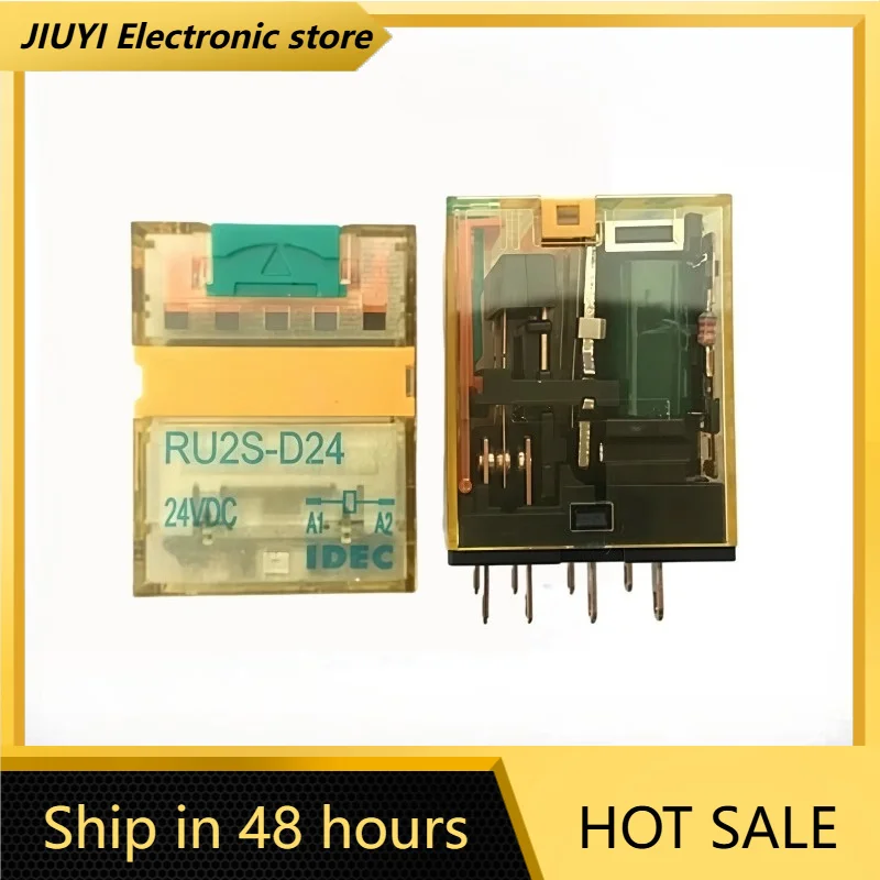 New 1pcs/lot RU2S-D24 24VDC 10A 8 Terminal Mini Ice Cube Power Relay For Automation Equipment PLC Circuit Switch