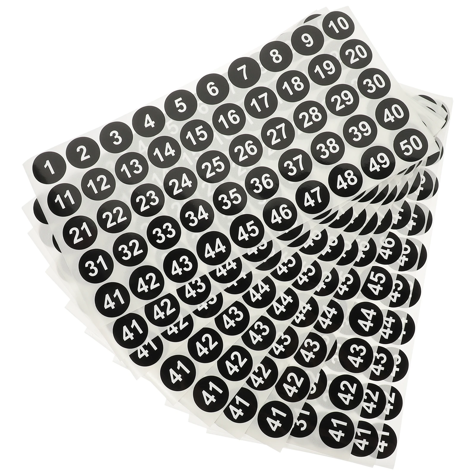 

10 Sheets Numbered Sticker Adhesive Number Classification Sticker for Organizing Storage Cabinet Bottle Jar Keys Self-Adhesive