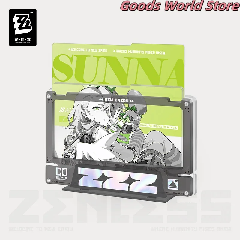 Llavero con insignia Original Angel of Delusion Sunna Aria, juego de inserciones acrílicas con marco fijo, disfraz de cosplay mIHOYO ZZZ Zenless Zone Zero