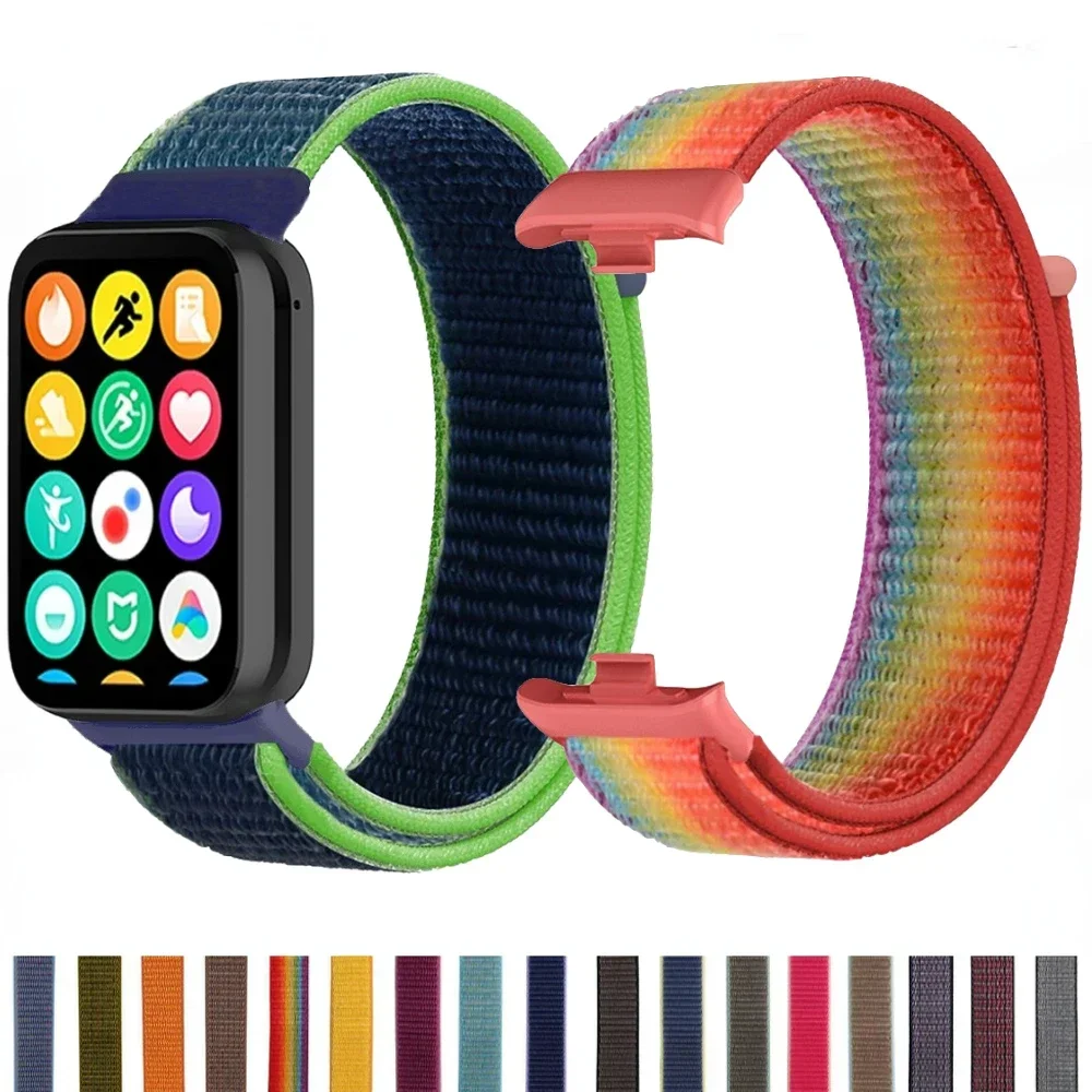 

Nylon Strap for Xiaomi Mi Band 9 8 Pro Breathable Bracelet Smart Watch Replaceable Wristband Redmi Watch 4 5 Strap Accessories