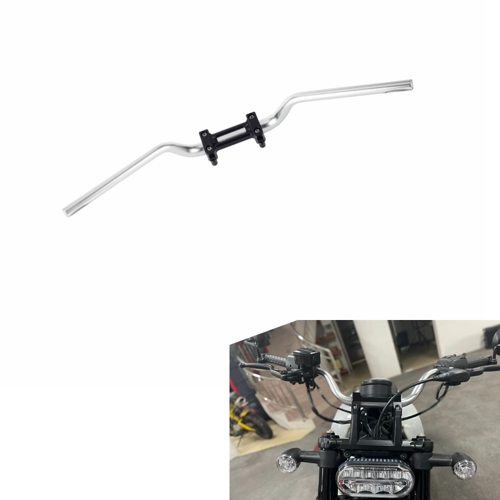 Motorcycle Fat Bars Handlebar with Top Clamp Back Move Mount Pull Back Risers for Harley Sportster S 1250 RH1250S 2021-2023